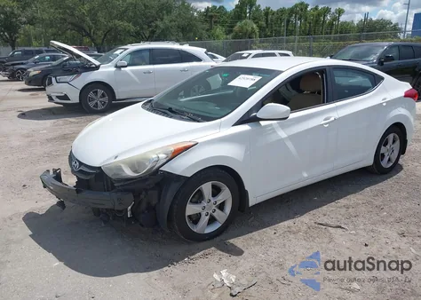 2013 Hyundai Elantra Gls z USA, uszkodzony, nr VIN 5NPDH4AEXDH431563
